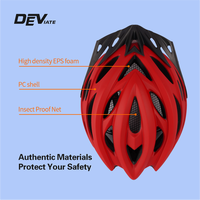 Meilleures ventes DEVIATE Casque de vélo de montagne universel avec couche de mousse pour la protection de la tête, matériau EPS+PC, 220g, unisexe, sécurité, 54-63cm