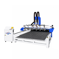Máquina de Tallado CNC 3D de Múltiples Husillos Jinan Mosencnc, Husillo de 5.5KW, Mesa de Trabajo de 1250x2500mm, Garantía de 2 Años, Hecho en China
