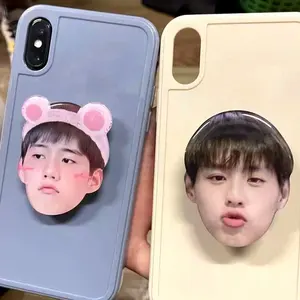 Kpop Merchandise 2023 Custom K-pop Cartoon Anime Cell Phone Grip Acrylic Finger Ring Holder Phone Socket Acrylic Phone Grip