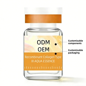 Özel Marka OEM/ODM Rekombinant Tip III Kolajen Peptitleri Ampul Serum Losyonu, Yüz İçin Hyaluronik Asit ile |   Özel Logo - Product Image 1