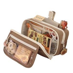 กระเป๋าใส่ปากกาเครื่องเขียนใหม่9ช่องน่ารักสำหรับโรงเรียนสำนักงานกระเป๋าใส่ปากกา - Product Image 6