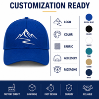 Casquettes de baseball brodées avec logo personnalisé, 6 panneaux, en sergé de coton, style Dad Hat, ajustables, à profil bas