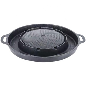 Cắm Trại BBQ Không Dính Vỉ Nướng Nướng <span class=keywords><strong>Pan</strong></span> Pro-Lưới Có Thể Đảo Ngược Hai Burner Đúc Sắt Nhôm Vỉ Nướng Di Động Vỉ Nướng & Nướng Chảo - Product Image 5