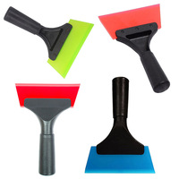 Grattoir à poignée en plastique de haute qualité, outils d'application de film teinté pour vitres, raclette pour pare-brise, grattoir à glace, grattoir pour le covering vinyle