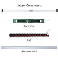Operador de Puerta Automática Moderno de Aleación de Aluminio con Motor DC Maglev, Capacidad de Carga de 80 kg, para Persianas Enrollables Comerciales de Hoteles y Oficinas