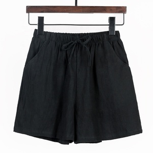 Nuovo abbigliamento sportivo in <span class=keywords><strong>lino</strong></span> di cotone traspirante Casual a gamba larga pantaloni <span class=keywords><strong>donna</strong></span> pantaloncini di grandi dimensioni - Product Image 5