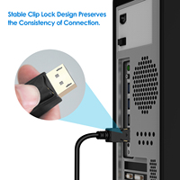Câble DisplayPort vers HDMI 15 pieds, compatible 4K, mâle-mâle, cordon audio-vidéo