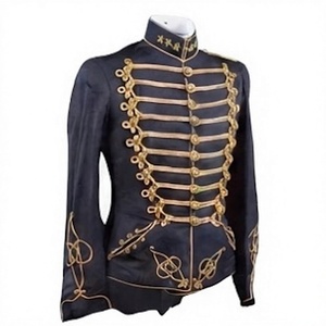 Veste de parade steampunk décorative, uniforme de fanfare, coupe-vent respirant en coton, unisexe - Product Image 3