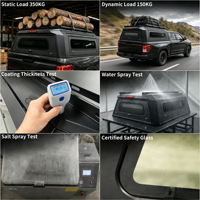 Auvent d'expédition en aluminium robuste pour Ford Ranger Wildtrak Limited Double Cab TH 5FT Bed, sur mesure