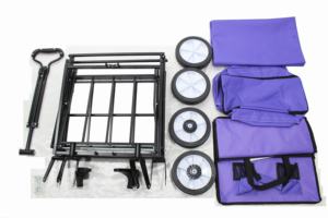 बच्चों स्टील फ्रेम डेरा डाले हुए गाड़ी ट्राली हाथ ट्रक बंधनेवाला चंदवा उपयोगिता तह समुद्र तट वैगन - Product Image 5