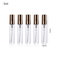 Vente en gros de 3-10ml mini flacons vaporisateurs en verre contenants d'échantillon de parfum/huile rechargeables boîte en papier écologique petites bouteilles emballées