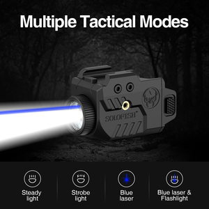Linterna Táctica MSH Manufacturer Blue Laser de 500lm con Haz Azul y Cable de Carga Magnético 1085 - Product Image 5