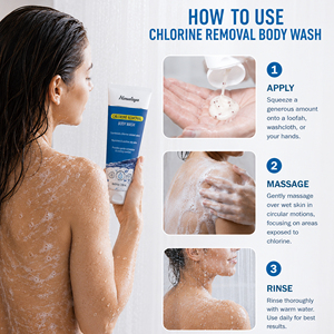 Gel de Ducha <span class=keywords><strong>para</strong></span> Eliminar el Cloro del Piscina, Limpia Profundamente la Piel Después del Baño, Alivia la Piel Seca y con Picazón, <span class=keywords><strong>para</strong></span> Adultos - Product Image 3