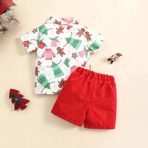 Ensembles de vêtements pour bébés garçons HP Summer 1-6 ans, chemises à manches courtes et pantalons, vêtements de Noël pour nouveau-nés, KBCS-009 - Product Image 4