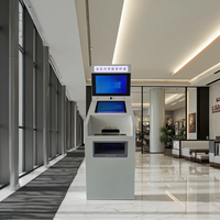 Kiosque capacitif d'impression et de balayage de l'écran tactile A4 de 10 points avec le module de paiement d'argent liquide/pièce de monnaie