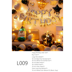 <span class=keywords><strong>Kit</strong></span> de ballons d'<span class=keywords><strong>anniversaire</strong></span> - Saint-Valentin, décoration de fête d'<span class=keywords><strong>anniversaire</strong></span> pour petite amie, ensemble complet de ballons en aluminium - Product Image 6