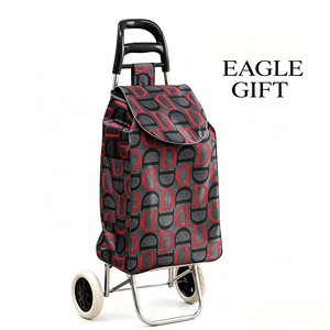 New OEM Wholesale Shopping <b>Trolley</b> Cart Oxford Foldable Custom Shopping Cart with Seat - Product Image 1