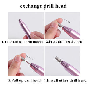 Máquina eléctrica portátil para limas de uñas, uso doméstico, otra pieza de mano de belleza, herramienta de salón de manicura acrílica, Mini taladro para uñas - Product Image 4