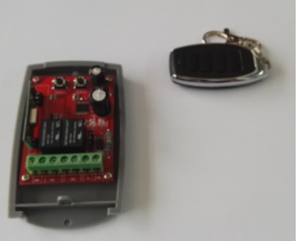 12-24V phổ 2-kênh cán mã & cố định mã từ xa Receiver với 4 nút 100m phạm vi cho cửa trượt/Cửa nhà để xe - Product Image 2