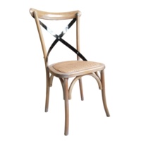 Chaise de salle à manger en bois massif chêne antique siège en rotin ferme à dossier croisé pour chambre parcs écoles gymnases caves à vin salons