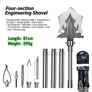 <span class=keywords><strong>Pelle</strong></span> multifonctionnelle d'extérieur, <span class=keywords><strong>pelle</strong></span> pliante portable pour voiture, équipement de camping et de terrassement - Product Image 3