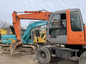 Excavatrice d'occasion HITACHI ZX130W 13 tonnes de Shanghai Yard China, pelle d'occasion ZX70 ZX120 ZX200-3G, entretien soigné - Product Image 4