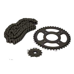 36JV0016 Kit chaîne et pignon haute performance de marque Crown, pièces de rechange pour moto Bajaj Boxer Bm150/Bm125/Bm100, Inde - Product Image 1