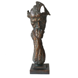 Statua del Pensatore in Ghisa, Scultura Classica Famosa in Bronzo Pesante - Product Image 1