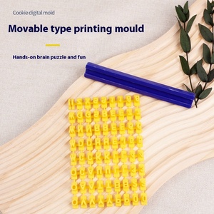 Hot-Selling Cross-Border Creative Artificial Biscuit Mold English Alphanumeric Symbol Seal Movable Type Made of Durable <b>Plastic</b> - Product Image 2