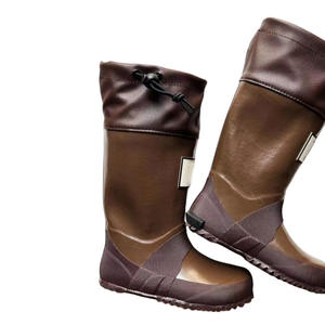 Oem מגפי גשם מתקפל יוניסקס גומי טבעי רך עם מגפי צווארון אופנה נשים מגפי wellington - Product Image 3