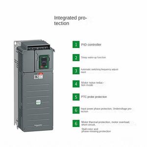 มอเตอร์ควบคุมอลูมิเนียม S-chneider แบบกำหนดเองได้ IP20 Panel60/185/200/220/250KW 3 เฟส AC VFD Drive ATV610D30N4 - Product Image 6