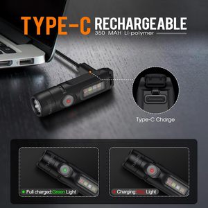 S15pro Keychain đèn pin <span class=keywords><strong>750</strong></span> lumen Cao EDC Túi Clip USB C có thể sạc lại mini nam châm thích hợp cho đi bộ đường dài cắm trại sửa chữa - Product Image 6