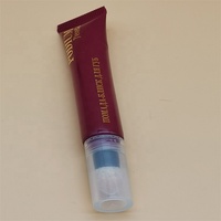 Tube d'emballage de crème BB CC vide de fond de teint cosmétique personnalisé de 20ml avec applicateur de flocage Tubes en plastique de compression de baume à lèvres
