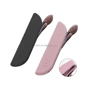Makeup Brush Holder Silicone Travel cosmetic Bag Fashion and Portable Cosmetic Case Travel Makeup Pouch Small Makeup Tool