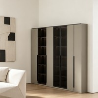 Armoire de rangement en bois au design moderne, réglable, multifonctionnelle pour la chambre à coucher, le salon et le bureau à domicile