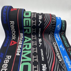 Tùy Chỉnh In Jacquard Ban Nhạc Đàn Hồi Cảm Giác Mềm Mại Đàn Hồi Vải Dây Thắt Lưng Cho Thể Thao Boxer Đồ Lót - Product Image 2