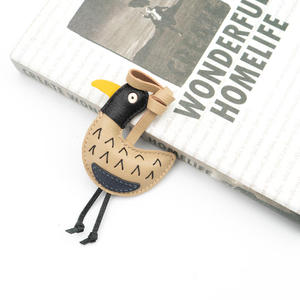 พวงกุญแจหนังแท้รูปเป็ดเซโนสสไตล์การ์ตูนคุณภาพสูงแบบพกพาได้ปรับแต่งได้ - Product Image 3