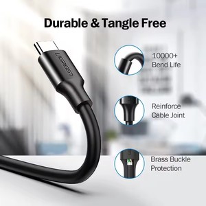 <span class=keywords><strong>Cable</strong></span> <span class=keywords><strong>USB</strong></span> Tipo C UGREEN de <span class=keywords><strong>Carga</strong></span> Rápida, <span class=keywords><strong>Cable</strong></span> <span class=keywords><strong>USB</strong></span> 2.0 de 3A, <span class=keywords><strong>Cable</strong></span> de <span class=keywords><strong>Carga</strong></span> de Alta Calidad <span class=keywords><strong>USB</strong></span>-A a <span class=keywords><strong>USB</strong></span>-C, <span class=keywords><strong>Carga</strong></span> Segura y Estable - Product Image 2