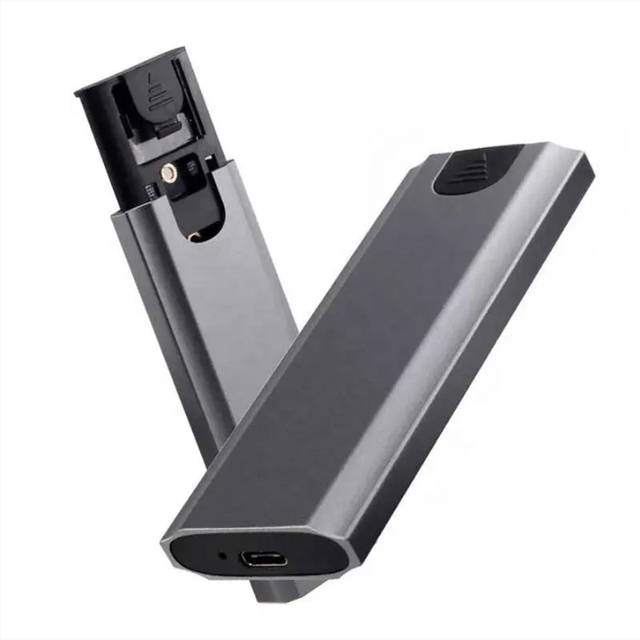 M.2 Dual Protocol to Type-C USB-C External SSD Enclosure with Plug-and-Play Hot Swapping Aluminum Alloy Case