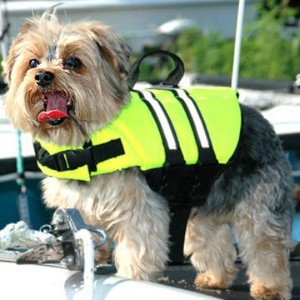 Gilet de sauvetage haute visibilité pour chien avec poignée et bandes réfléchissantes, gilet de sécurité réglable pour la natation des animaux de compagnie, pour chiens de petite, moyenne et grande taille - Product Image 5
