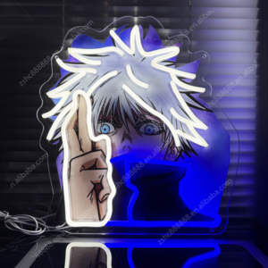 Jujutsu Kaisen ป้ายอนิเมะ LED นีออนลาย UV สำหรับตกแต่งห้องนอนสำนักงานปรับแต่งได้บ้าน - Product Image 4
