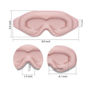 100% couvre-yeux bloquant la lumière avec sangle réglable bandeau <span class=keywords><strong>de</strong></span> <span class=keywords><strong>nuit</strong></span> pour les femmes <span class=keywords><strong>masque</strong></span> pour les yeux 3D en mousse à mémoire <span class=keywords><strong>de</strong></span> forme pour dormir - Product Image 6