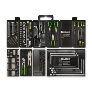Ensemble d'outils de réparation automobile FASANO, kit professionnel de 190 pièces pour l'entretien et la réparation des voitures - Product Image 1