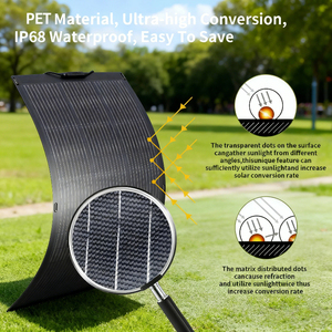 Alecter <b>Solar</b> APH-P96 Ultra-Light <b>100W</b> Monocrystalline Silicon Flexible <b>Solar</b> <b>Panel</b> High Efficiency TUV for <b>Solar</b> <b>Panel</b> - Product Image 3