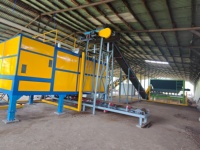 Machine de compostage des déchets alimentaires industriels Sande, convertisseur de déchets organiques, usines de compostage, ligne d'engrais organiques 15m 380V