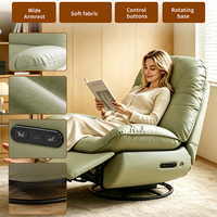 Fauteuil inclinable électrique intelligent avec application et commande vocale, 5 vitesses de balancement, mousse à mémoire de forme, tissu antibactérien, fauteuil inclinable