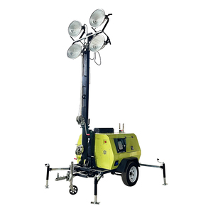 5m 7m <span class=keywords><strong>4x400W</strong></span> ánh sáng di động tháp Kính thiên văn cột cao cực dẫn nơi làm việc hệ thống chiếu sáng nhiên liệu diesel năng lượng mặt trời tháp ánh sáng - Product Image 4