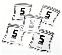 Autocollant en vinyle PVC découpé sur mesure de qualité supérieure, logo 3D en relief avec vernis UV brillant, impression personnalisée, impression de code QR