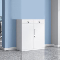 Armoire Métallique Professionnelle à 2 Portes, Casier de Rangement en Acier, Armoire de Classement Haute en Acier, Casier de Bureau en Acier