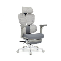 Chaise Gamer Robuste Multi-positions Confortable Pivotante Réglable Chaise de jeu ergonomique inclinable avec support lombaire et repose-pieds